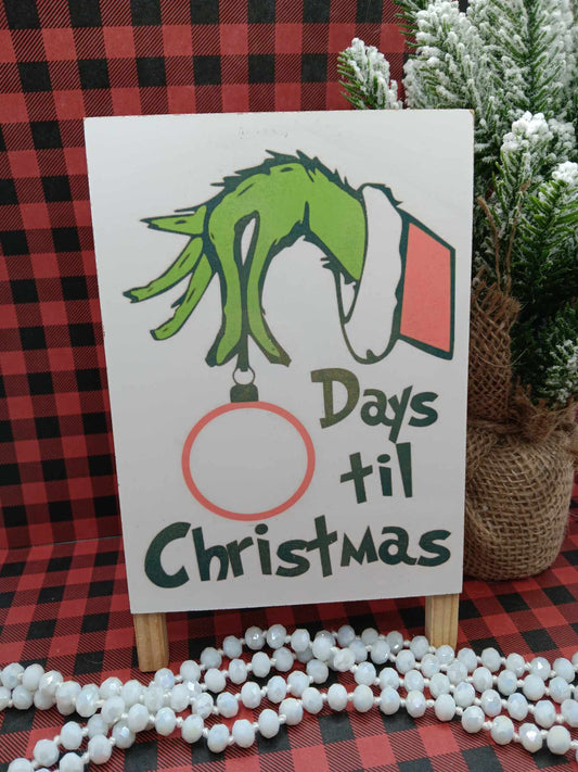 Countdown to Christmas Sign