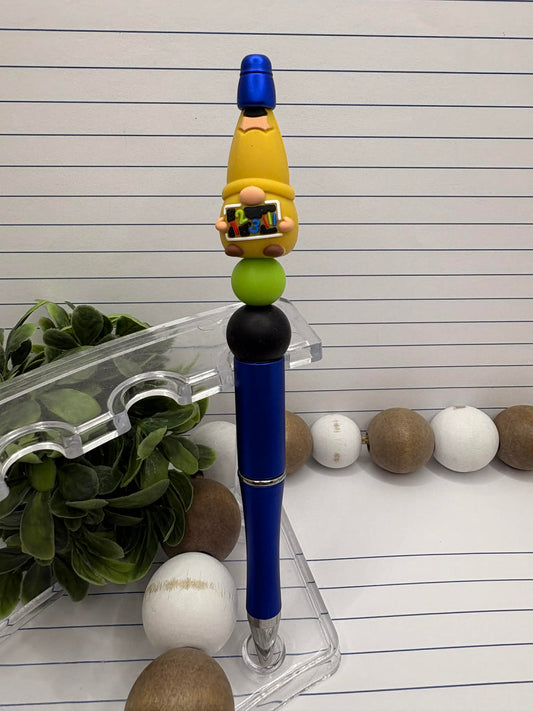 Teacher Gnome Beaded Ink Pen