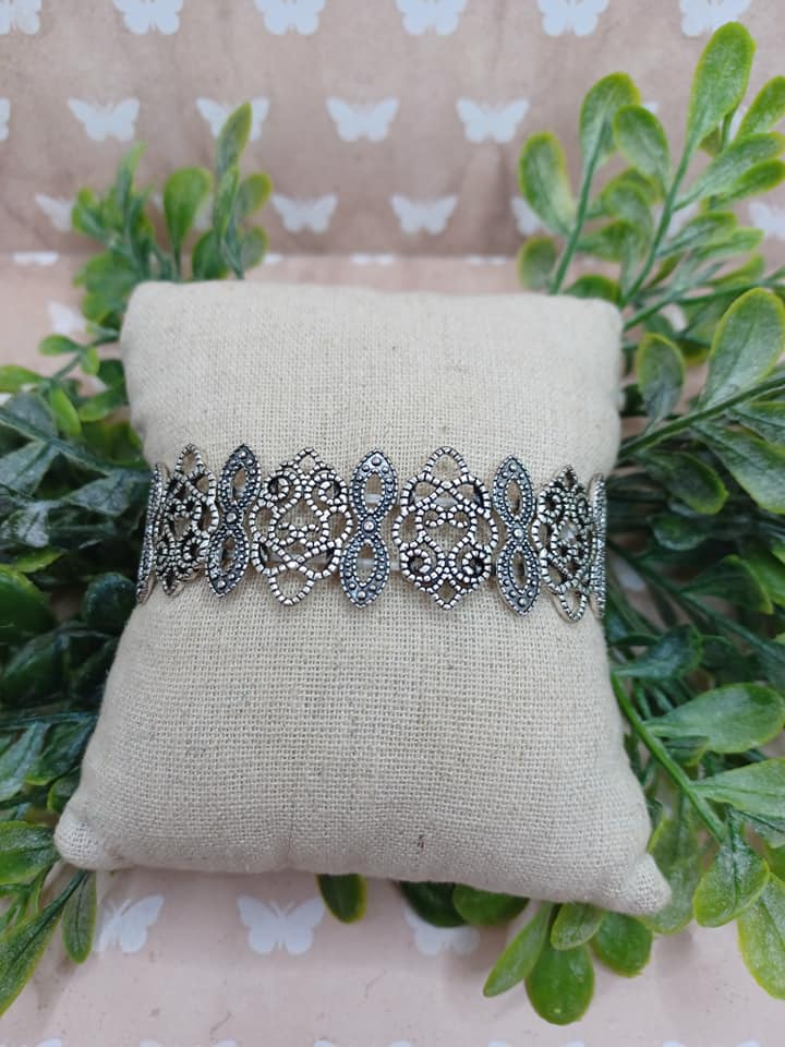 Silver Filligree Latice Style Bracelet