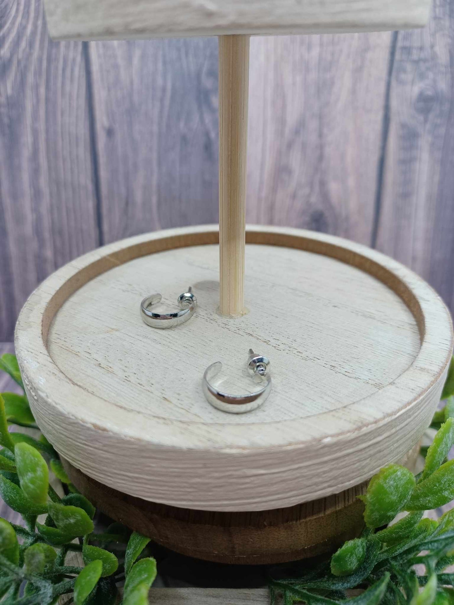 Dainty Silver Hoop Earrings