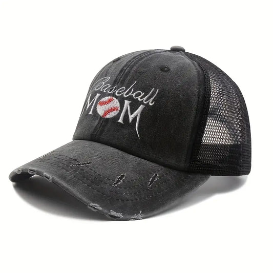 Baseball Mom Ponytail Style Hat