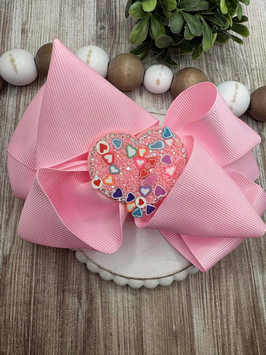 Soft Pink Heart Hair Clip Accessory