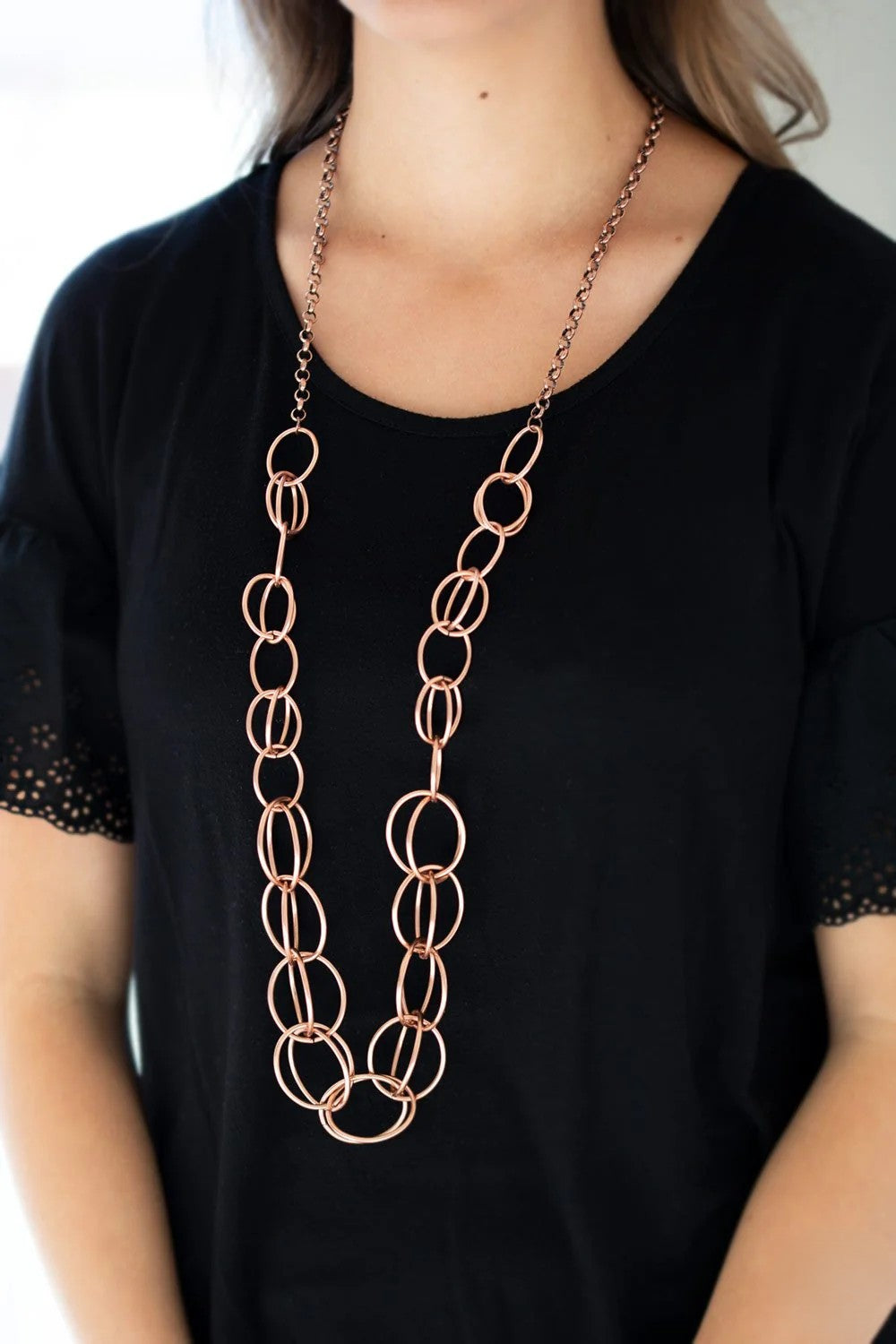 Copper Circles Necklace