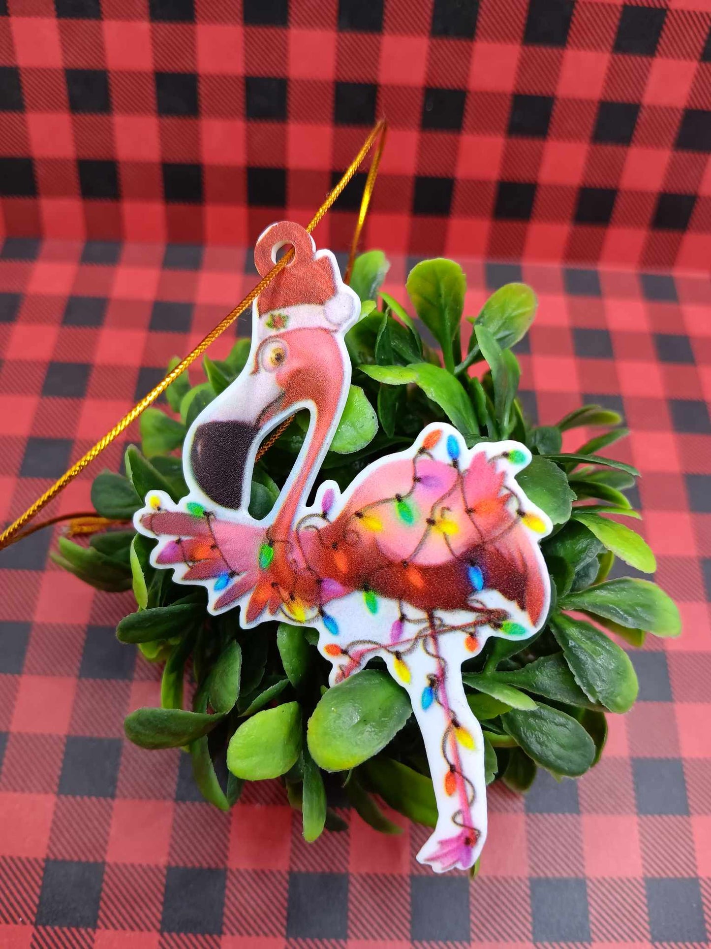 Flamingo Christmas Ornament