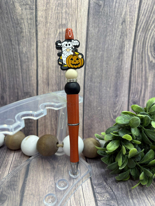 Ghost Gnome Beaded Ink Pen