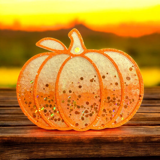 PREORDER - Orange Sparkle Pumpkin Freshie