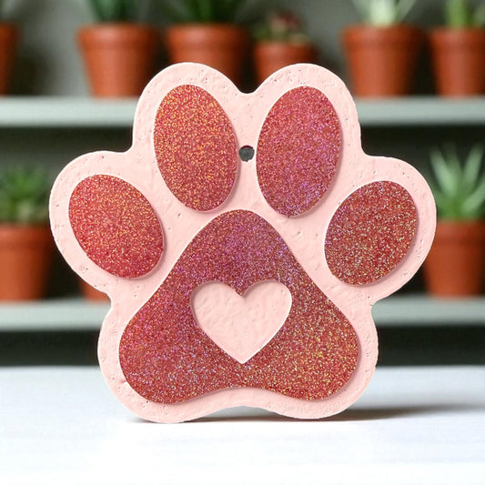 PREORDER - Pink Paw Print Freshie