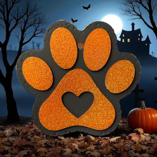 PREORDER - Orange Paw Print Freshie