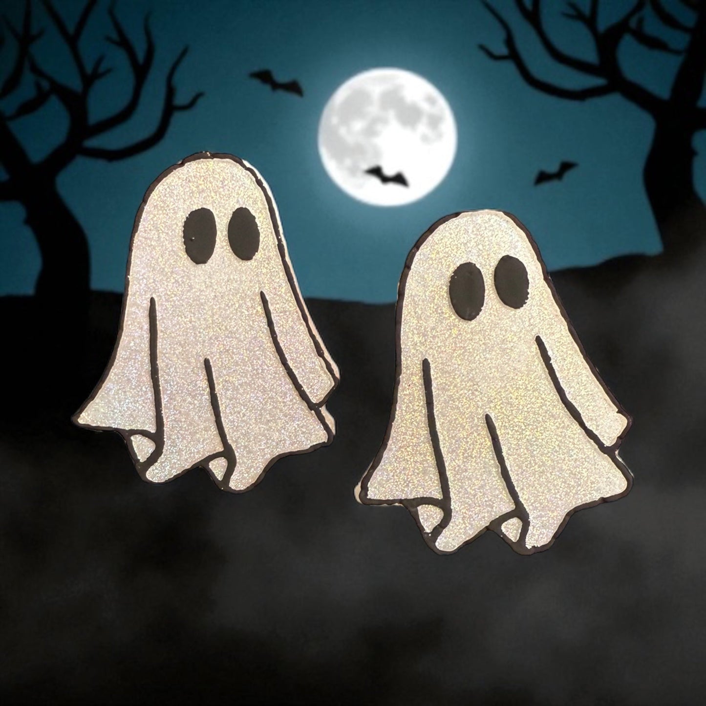 PREORDER - Sparkle Ghost Magnet Set