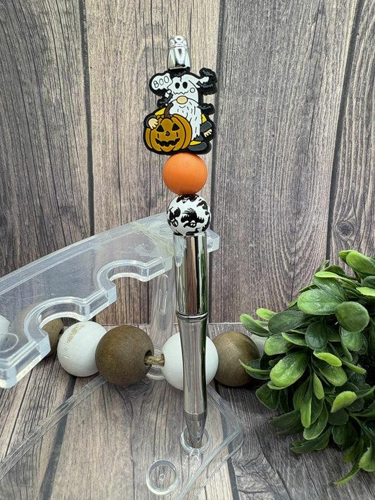 Ghost Gnome Beaded Ink Pen