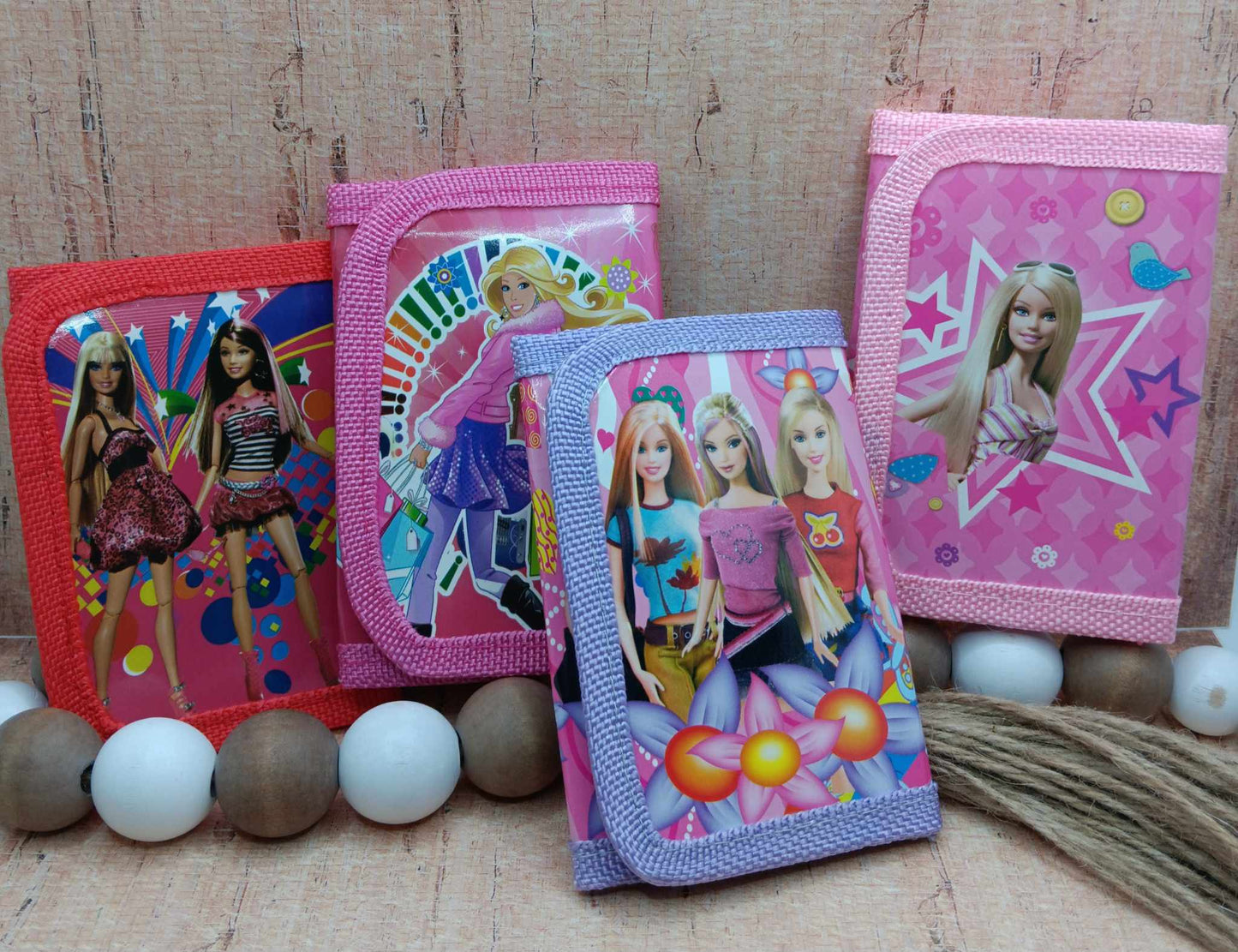 Pink Doll Themed Wallet - Cartoon Pink