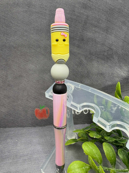 CUTE Pencil Beaded Ink Pen