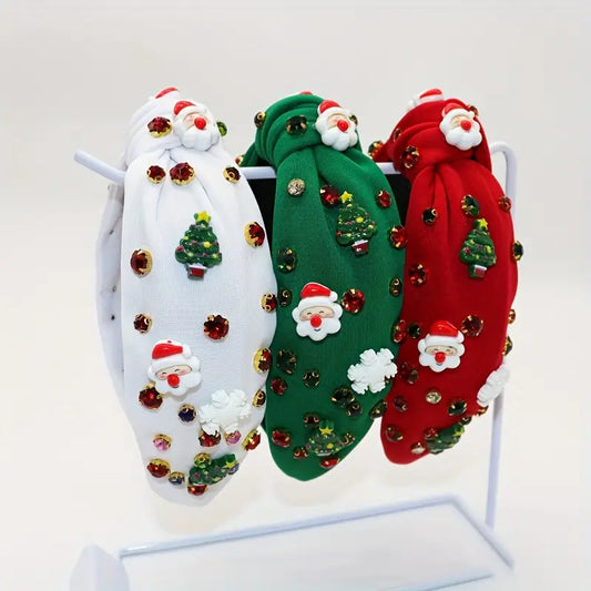 Christmas Beaded Headband - Available in 2 colors