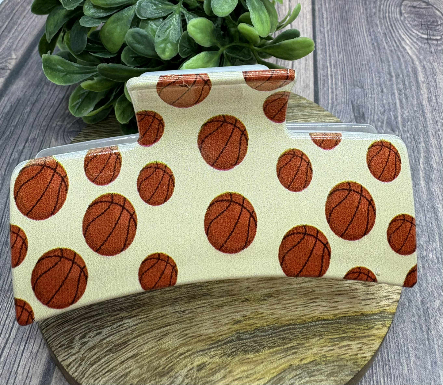 Basketball Hair Claw Clip