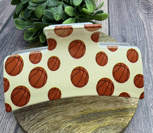Basketball Hair Claw Clip