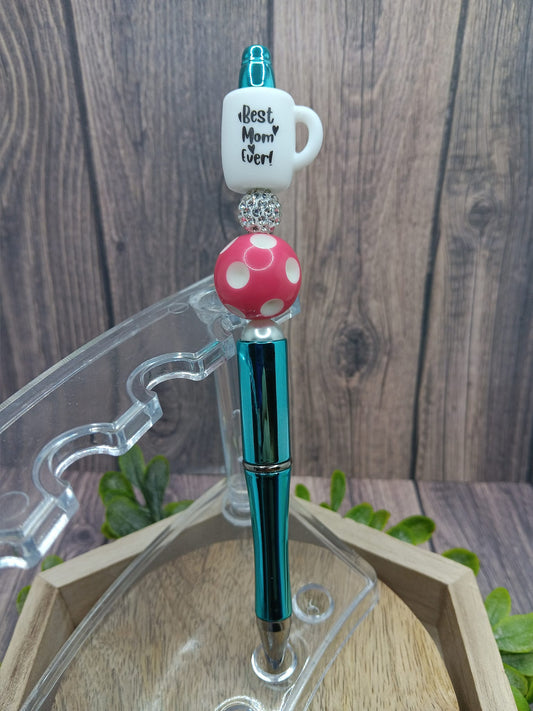Best Mom Ever Beaded Ink Pen