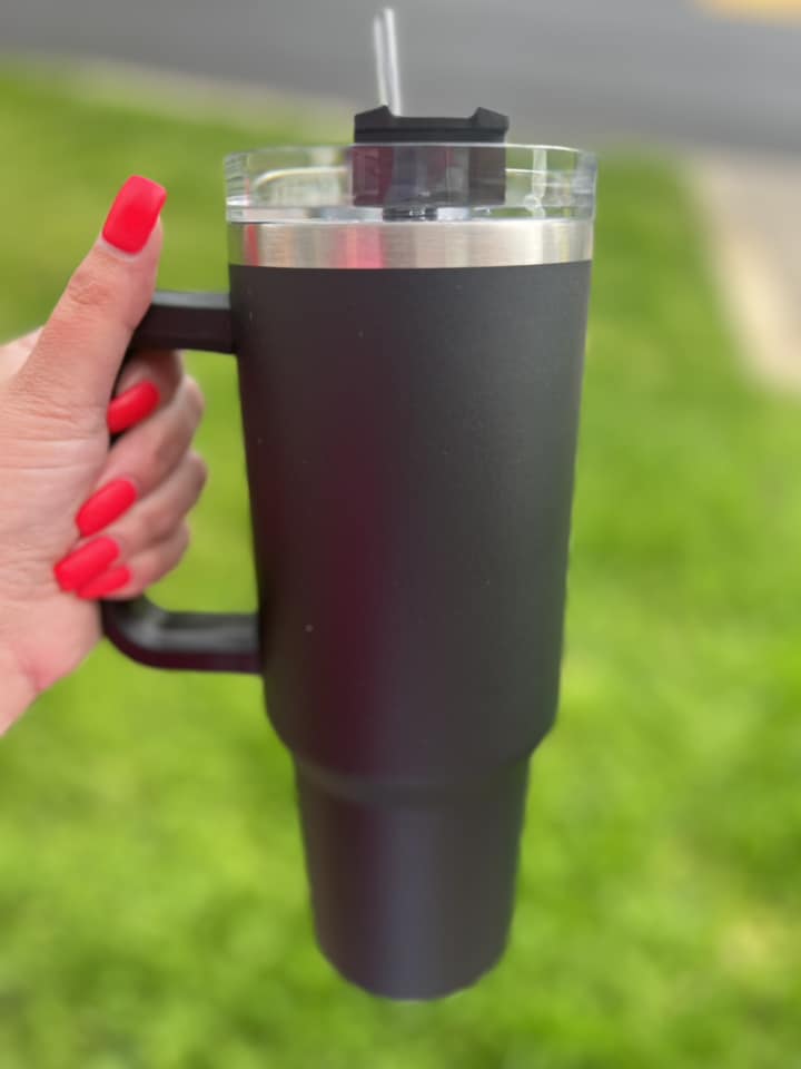 Black 40 oz Tumbler