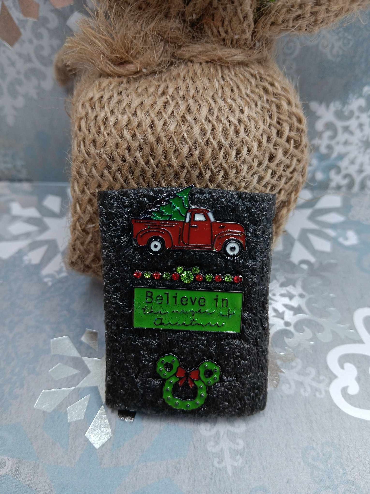 Believe in the Magic of Christmas Red Truck Watch Accessory Set - Black