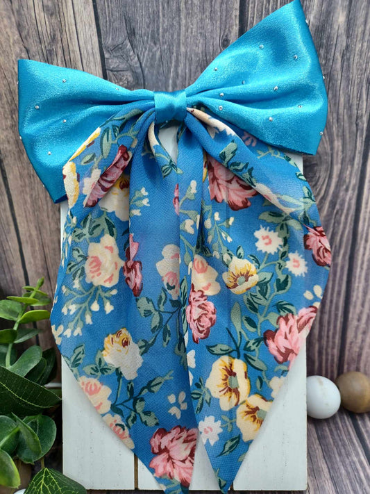 Blue Floral Hair Accessory