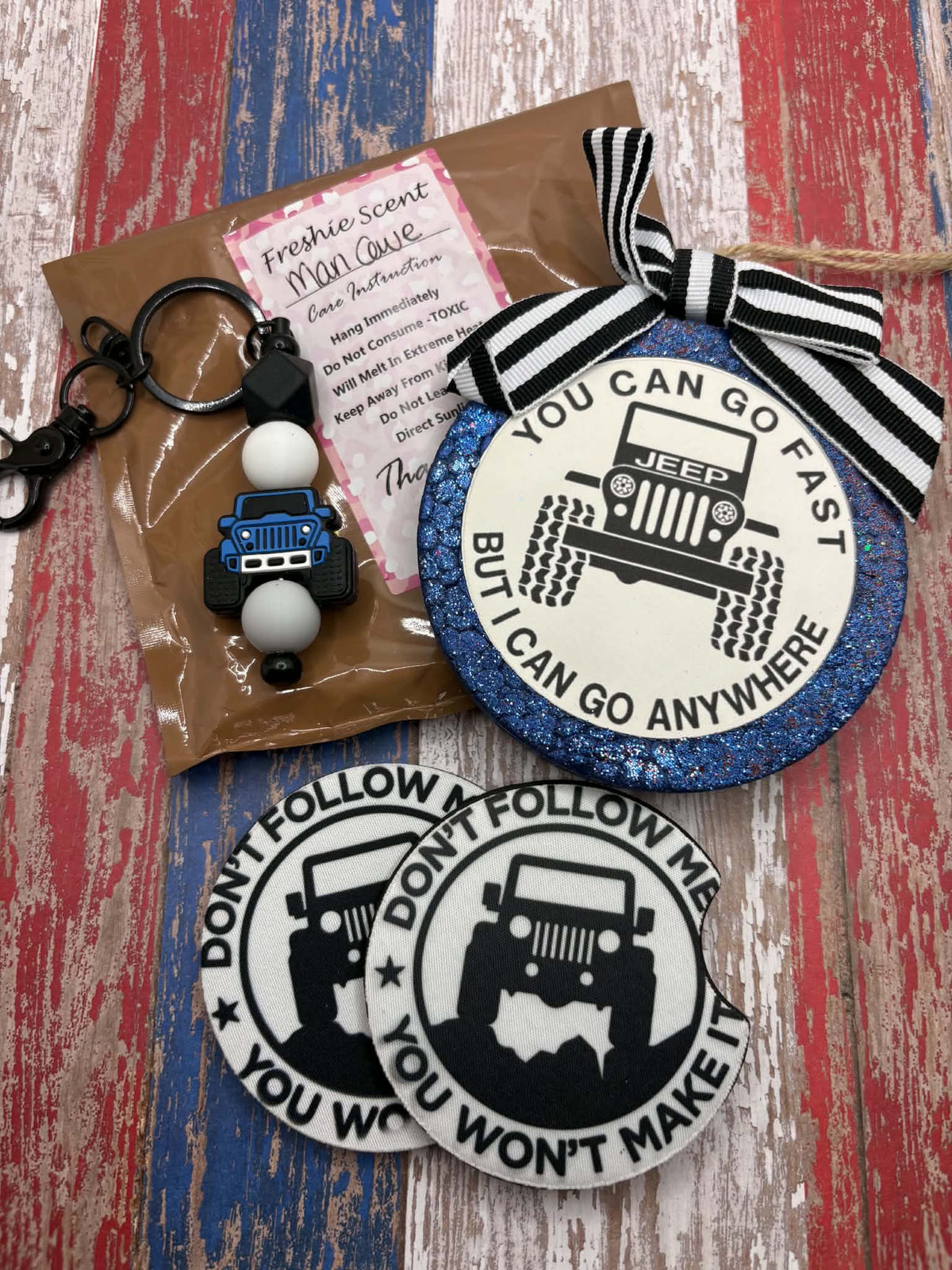 Blue Jeep Gift Set