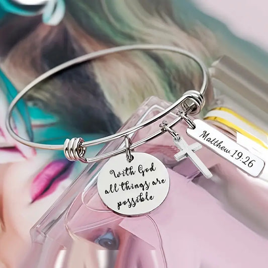 With God all things are Possible Bracelet