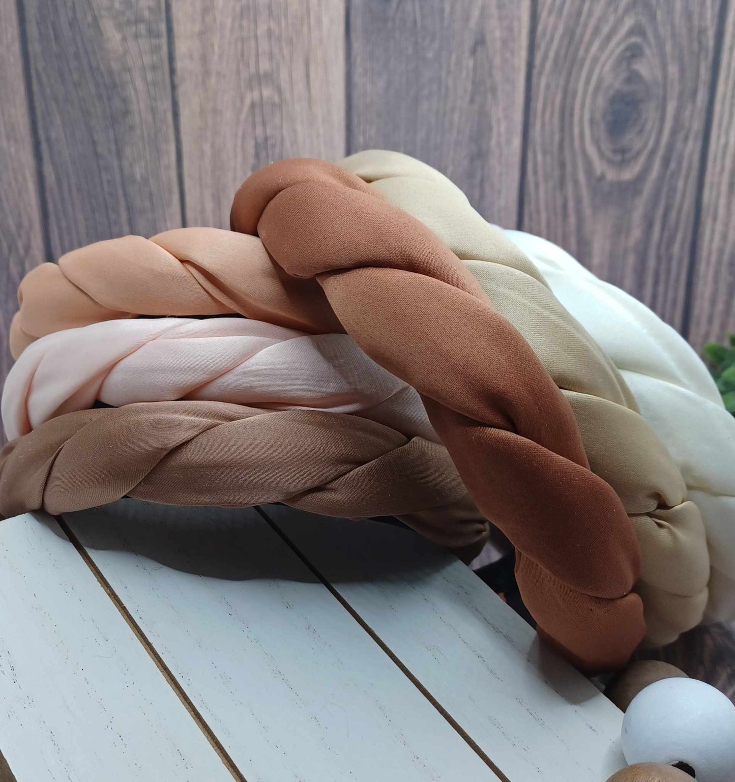 Cream Braided Style Headband