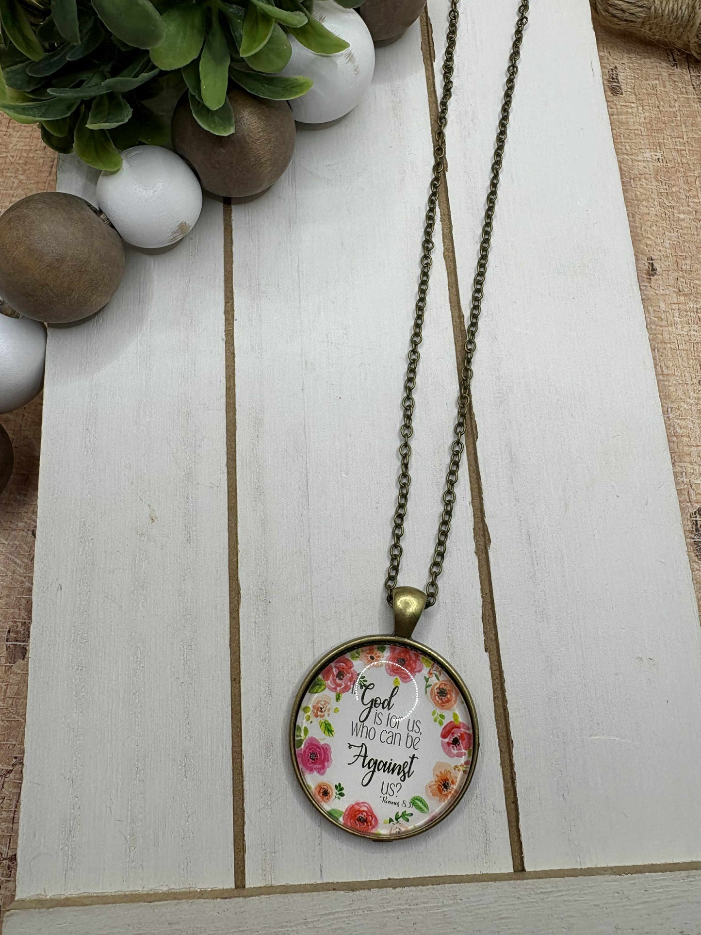 God is for us, Who can be against us Necklace