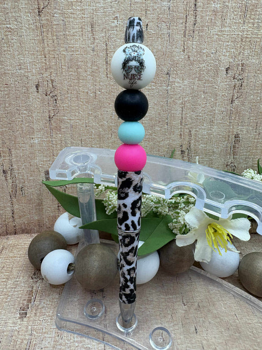 Nurse Life Beaded Ink Pen