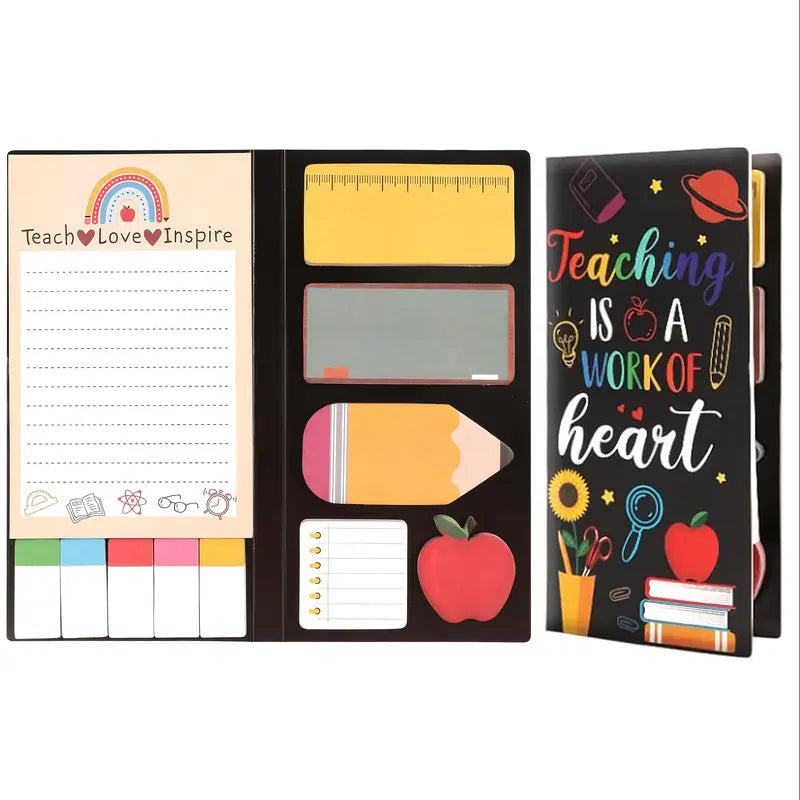 Teacher Sticky Note Set - Black