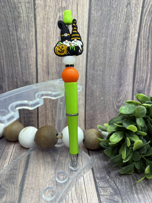 Halloween Gnomes Beaded Ink Pen
