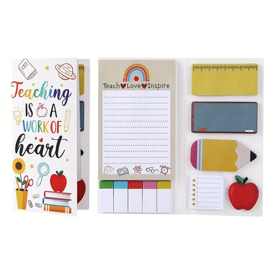 Teacher Sticky Note Set - White