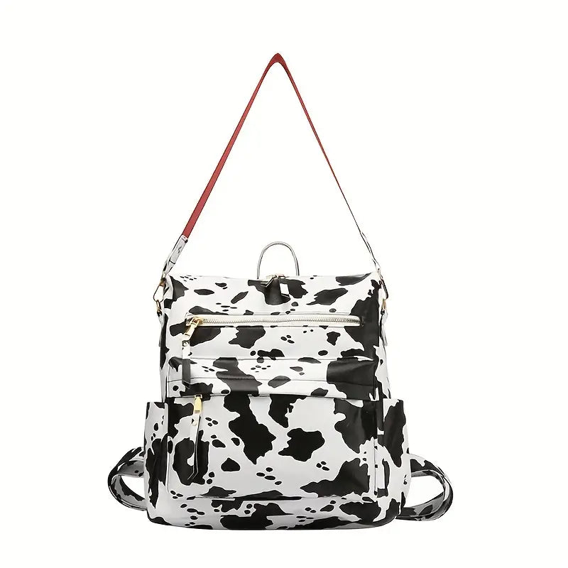 PREORDER - Cow Print Backpack Purse