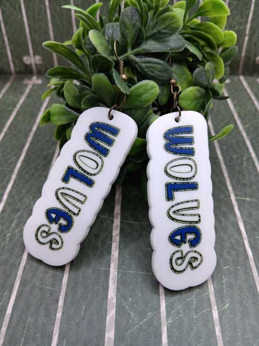 North Paulding Wolves Earrings