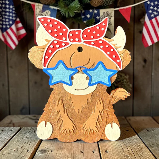 INSTOCK - Red, White, & Moo Cow Freshie Scented in Sun and Sand