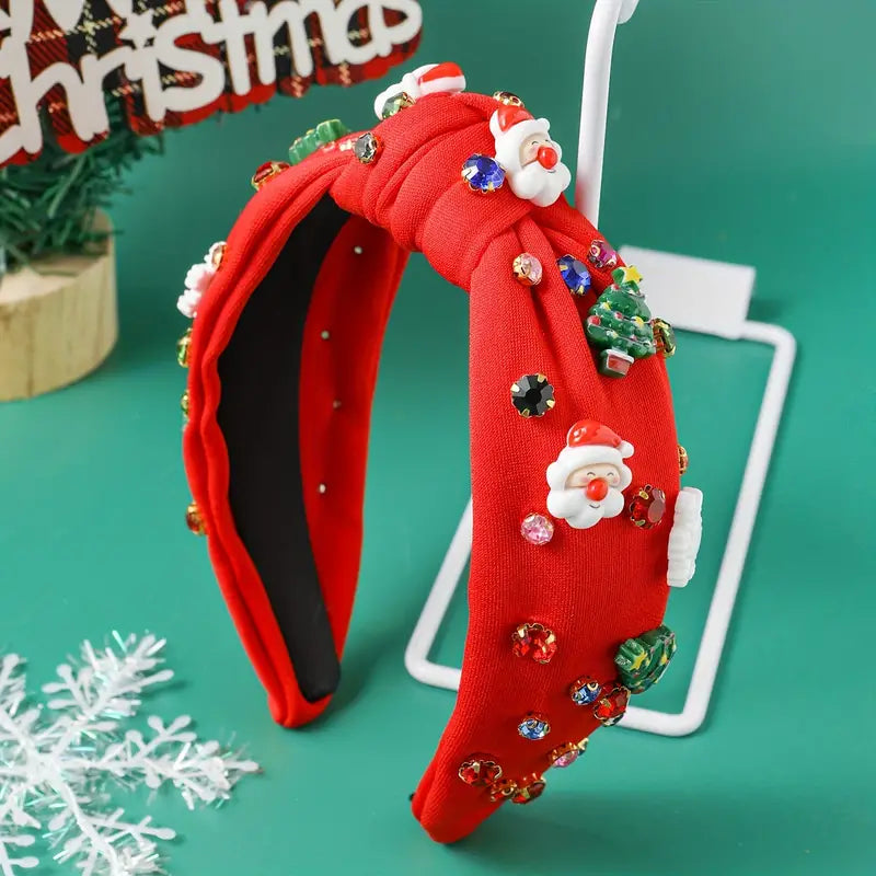 Christmas Beaded Headband - Available in 2 colors