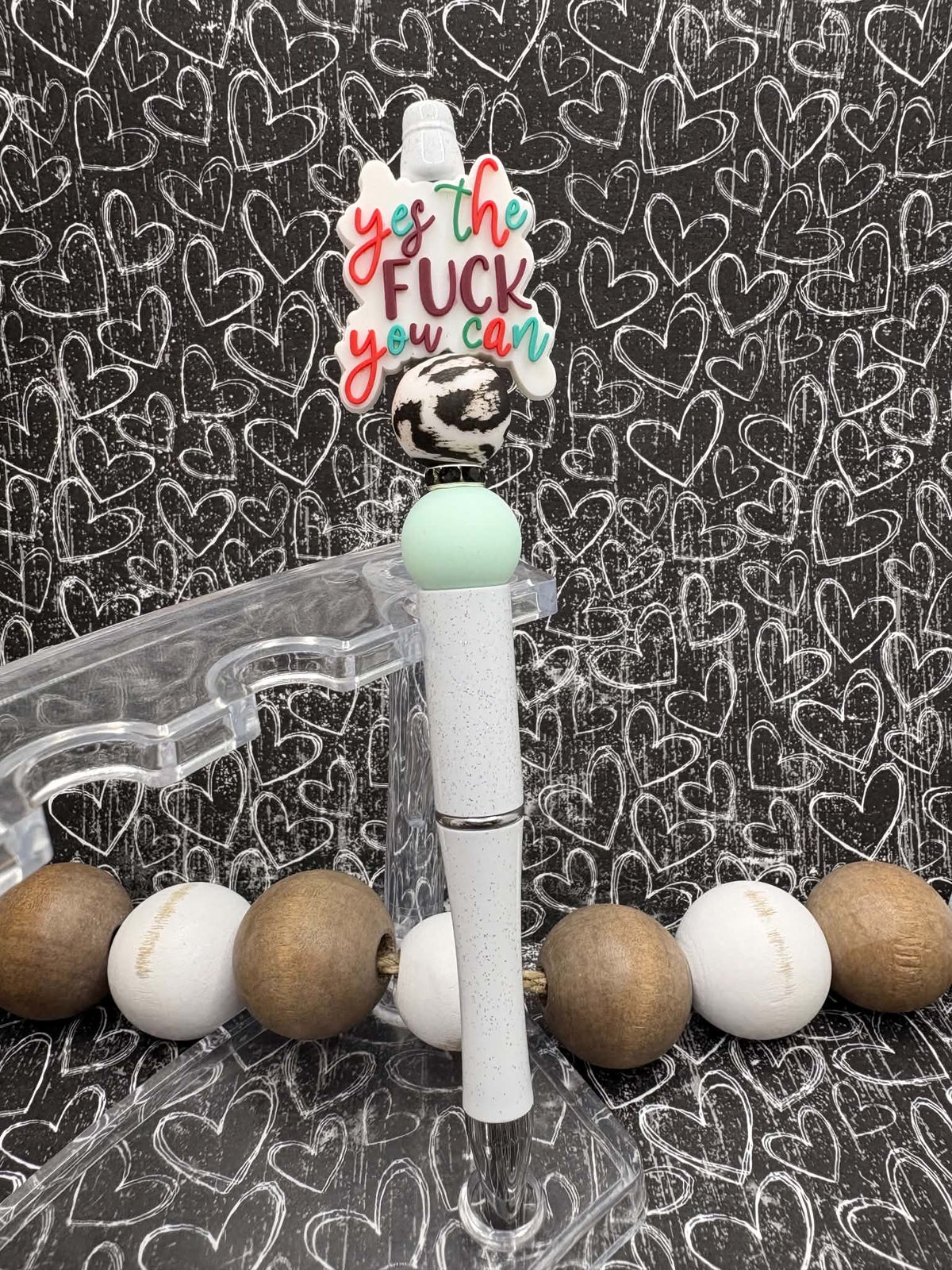 Yes the F you Can Beaded Ink Pen