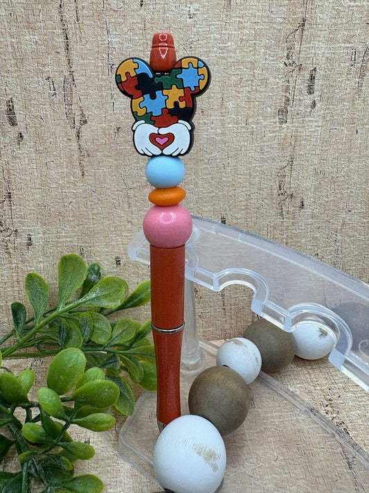 Autism Beaded Ink Pen