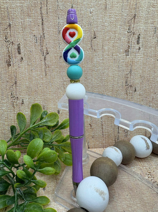 Autism Infinity Beaded Ink Pen