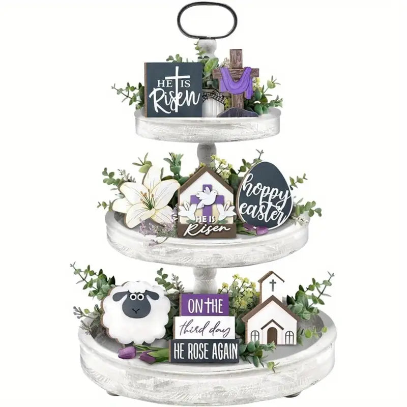 Easter Tiered Tray Set - Does NOT Include Stand