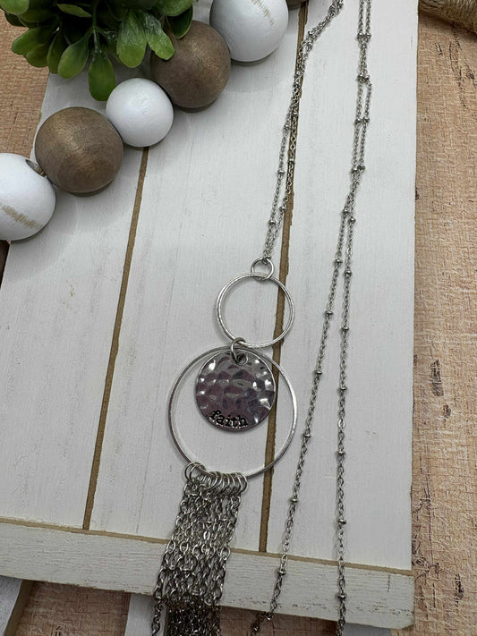Silver Faith Necklace