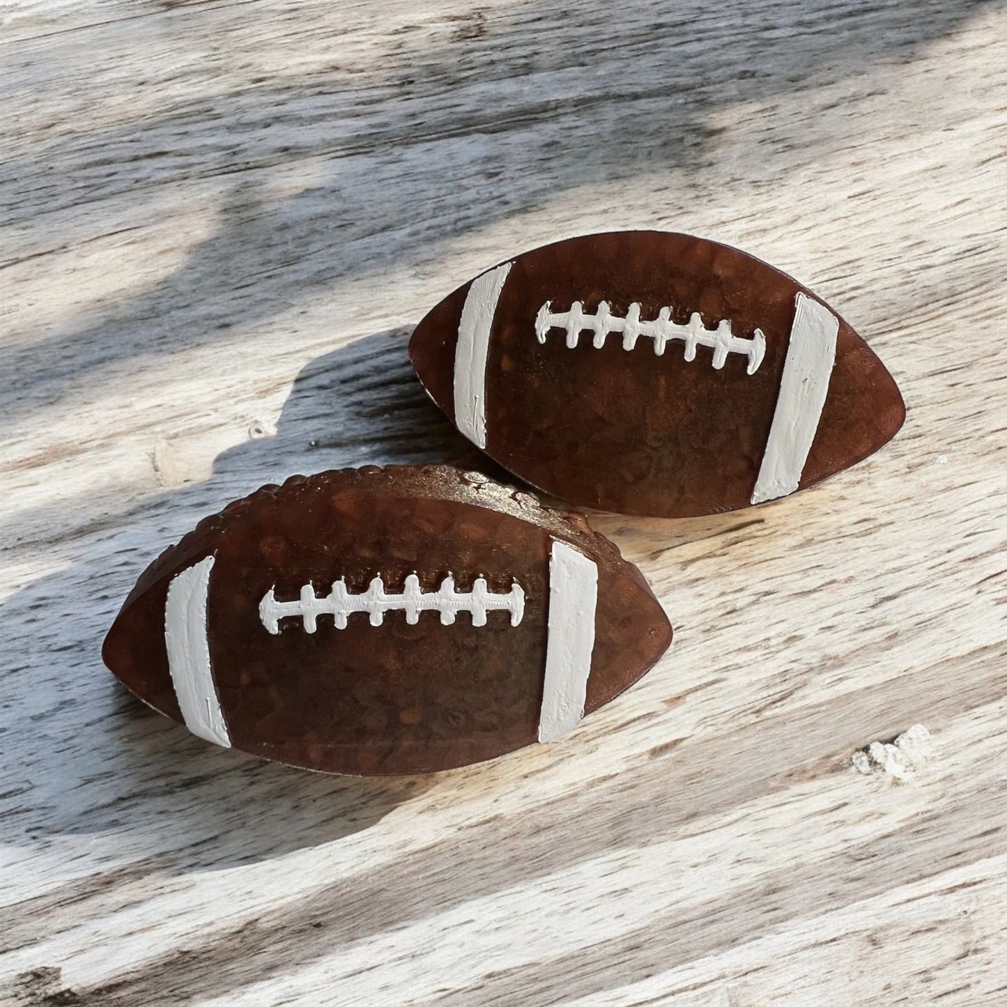 INSTOCK - Football Vent Clip Freshie Set - Horizontal - Scented in Mahogany Teakwood