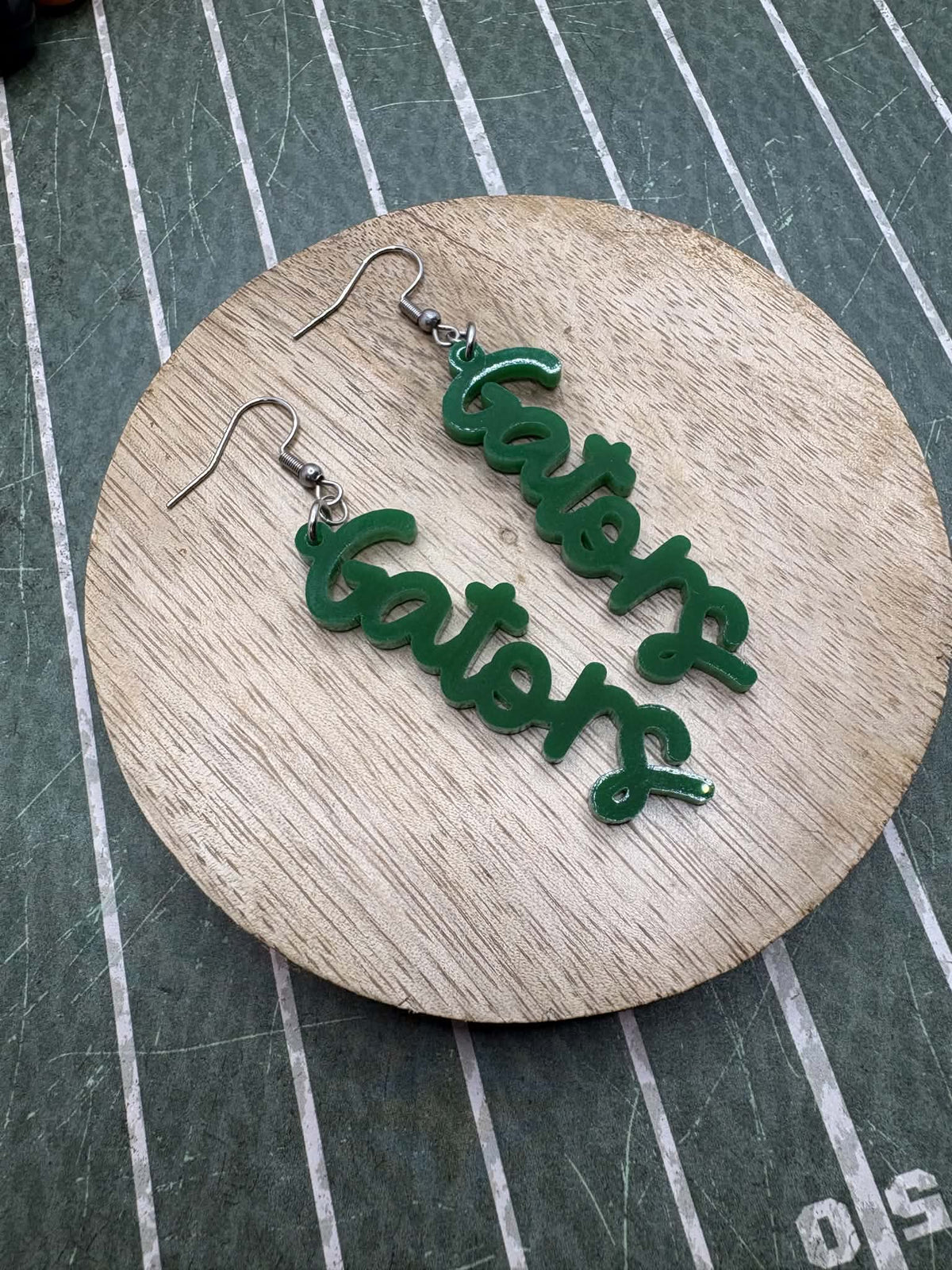 Gators Earrings - Green