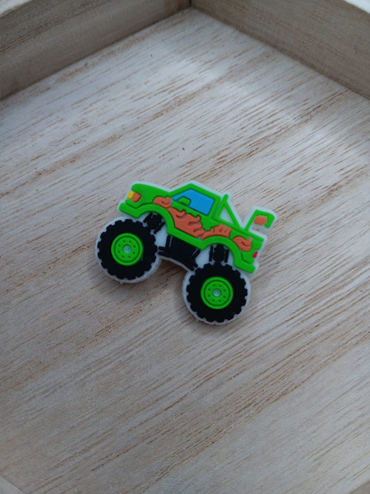 Green Monster Truck Shoe Accessory