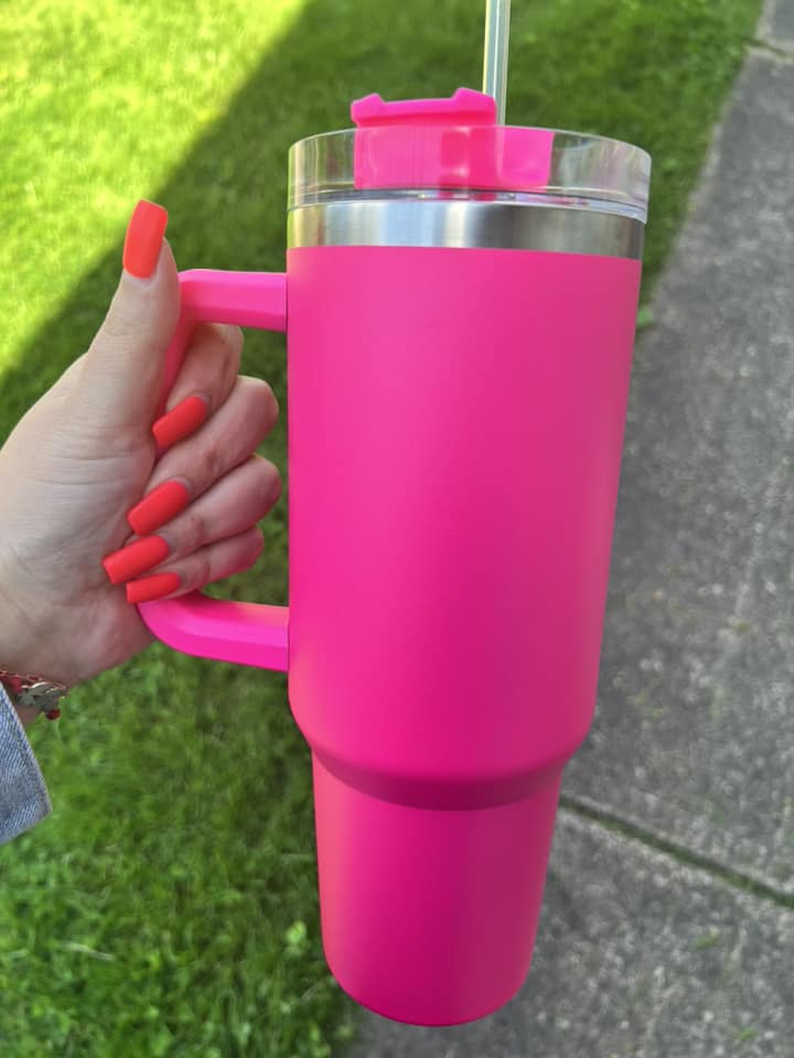 Hot Pink 40 oz Tumbler