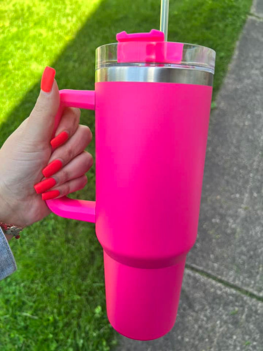 Hot Pink 40 oz Tumbler