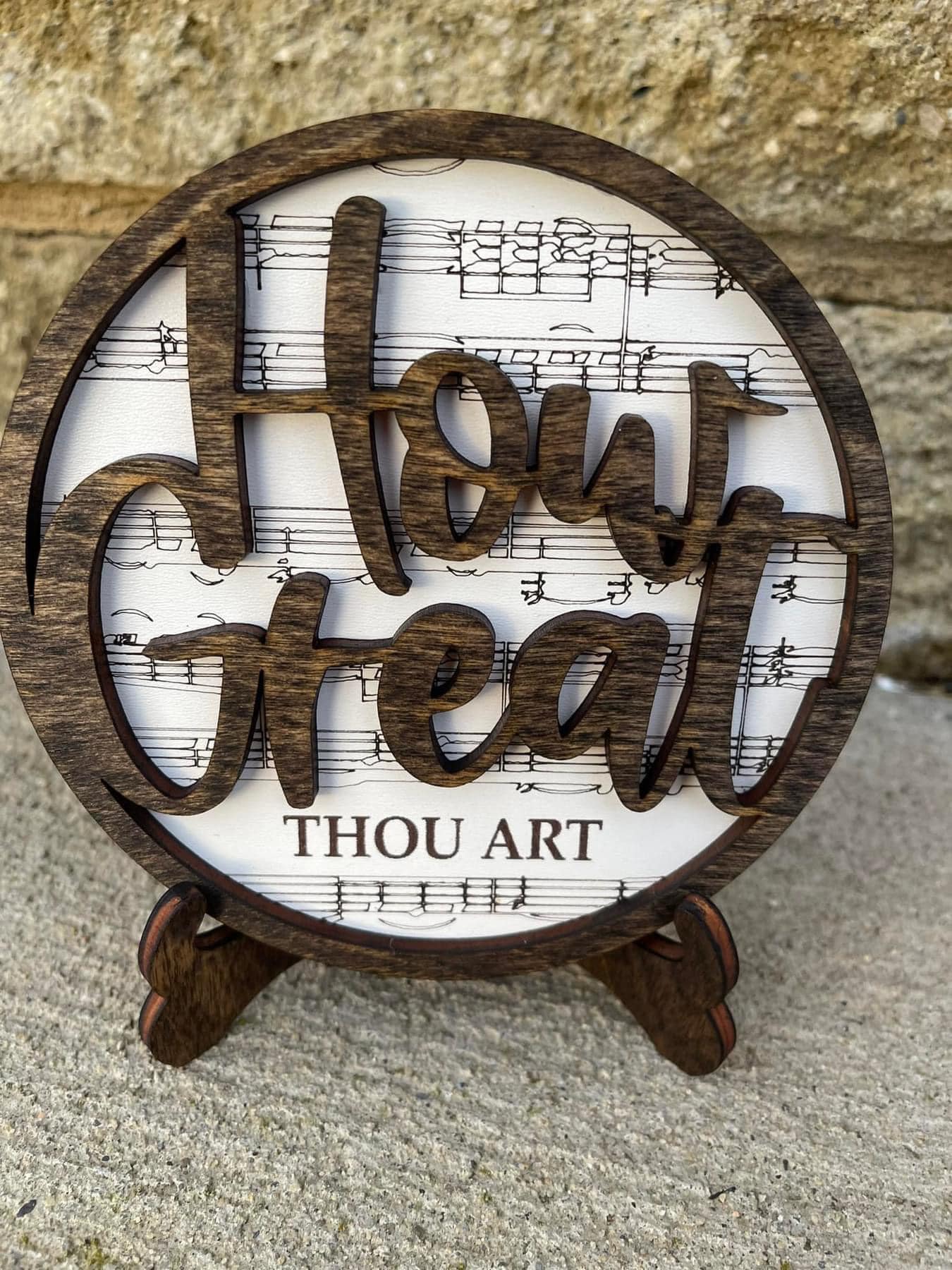How Great Thou Art Wooden Sign