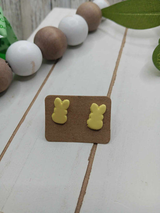 Deep Yellow Peep Earrings