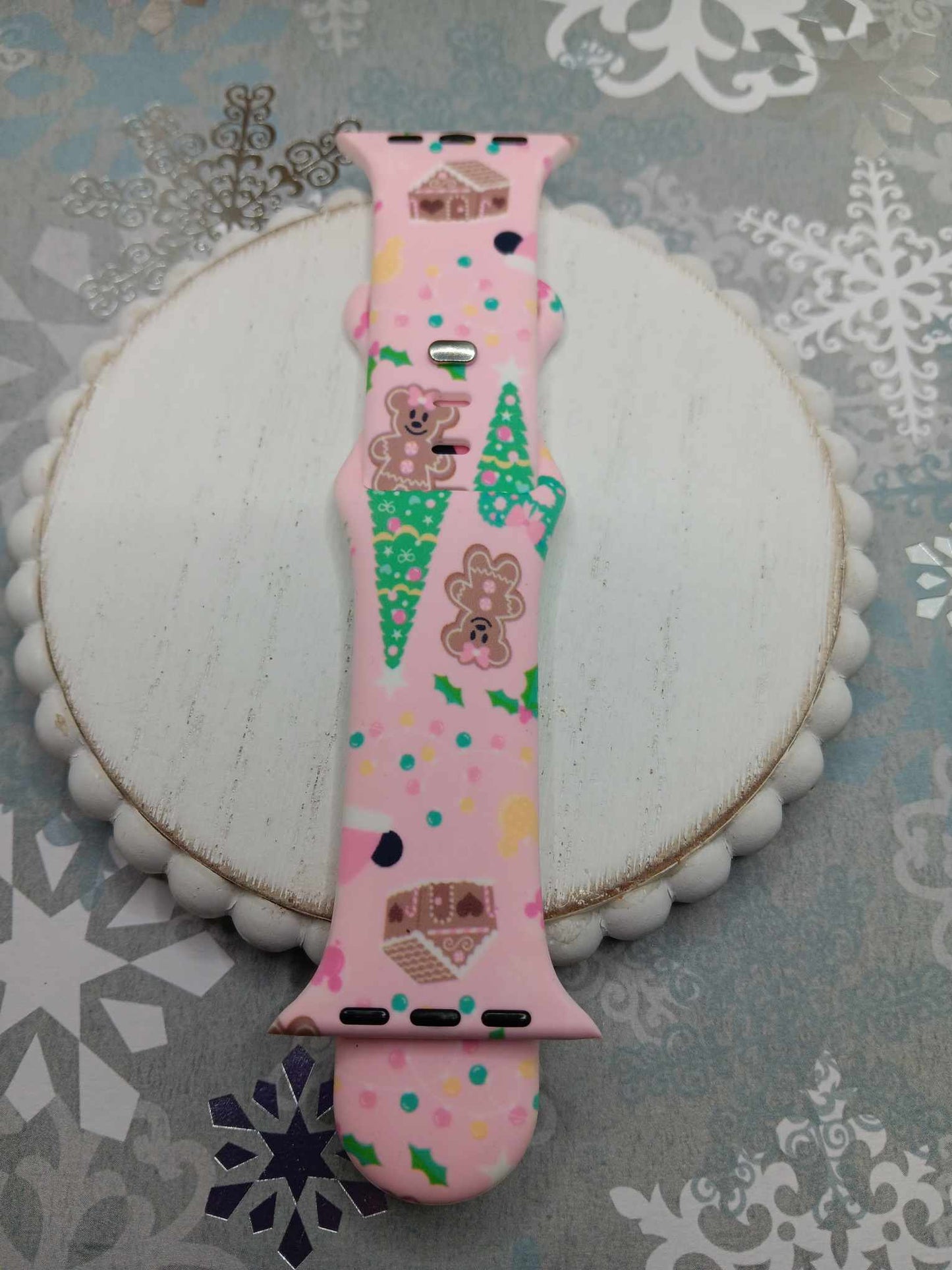 Pink Christmas Watch Band - 42/44/45/49