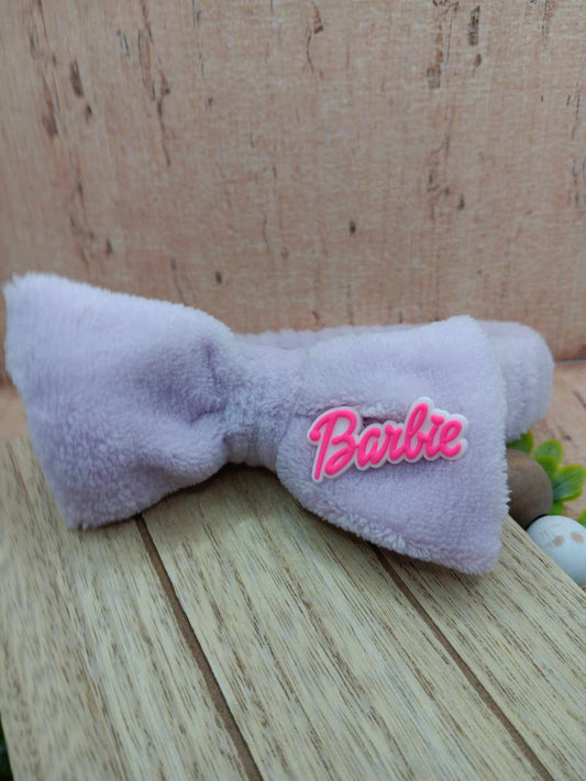 Pink Doll Themed Plush Spa Headband