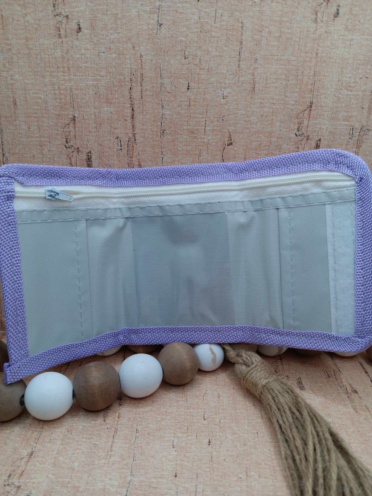 Pink Doll Themed Wallet - Purple